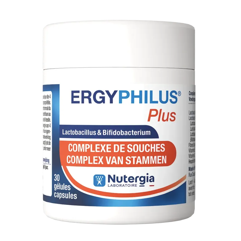 Ergyphilus plus 30 capsules – Probiotics | Nutergia
