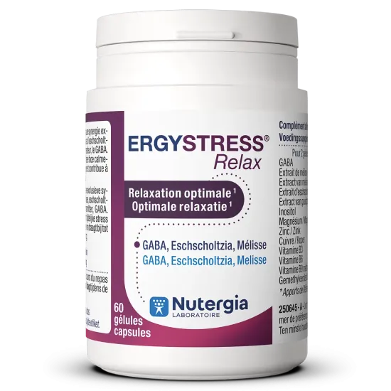 ErgyStress Relax 60 Capsules – Stress & Relaxation | Nutergia