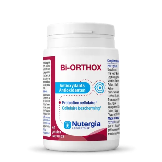 Bi-ORTHOX 60 gélules – Antioxydants & vision | Nutergia