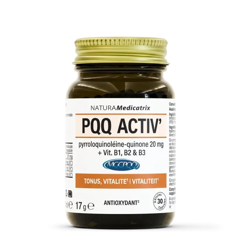 PQQ activ' 30 gélules – Antioxydant & vitalité | NATURAMedicatrix