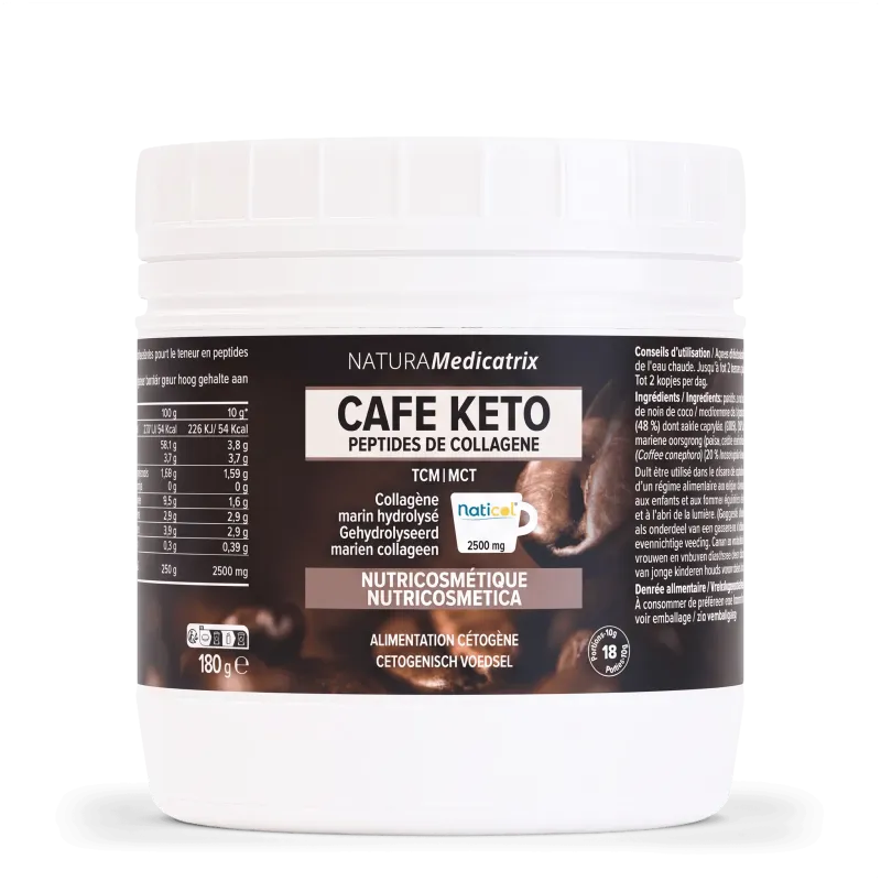 Keto Kaffee 180 g – Meereskollagen & Haut | NATURAMedicatrix