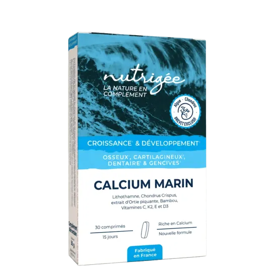 Marine Calcium van 30 tabletten — OS & dents | Nutrigée