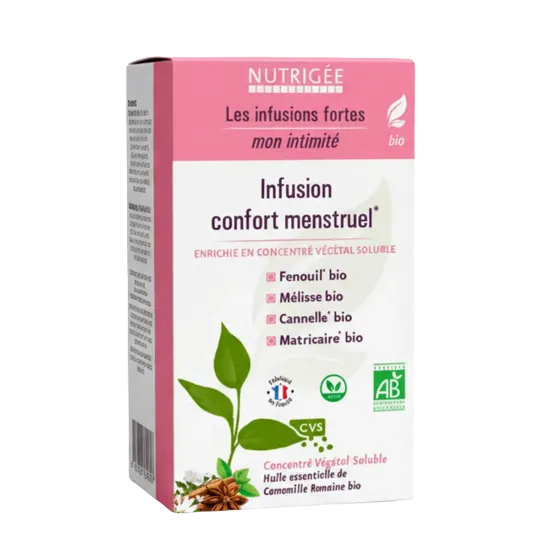 Organic Menstrual Comfort Herbal Tea – Painful Periods | Nutrigée