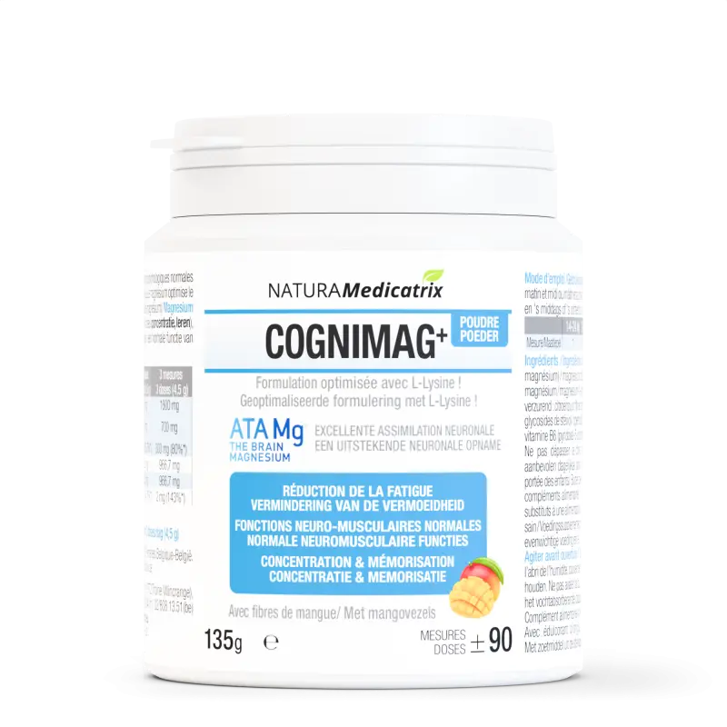 CogniMag+ (poudre) - 90 mesures - Magnésium, anti-stress