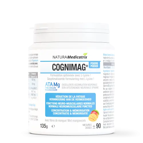CogniMag+ (poudre) - 90 mesures - Magnésium, anti-stress