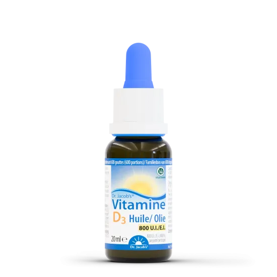 Vitamine D3 20 ml – 800 UI per druppel | Dr. Jacob's