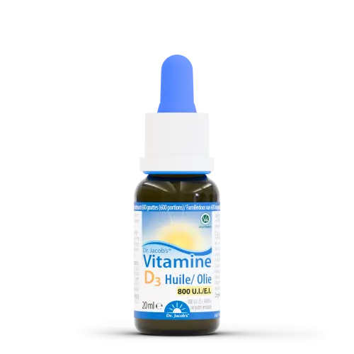 Vitamine D3 naturelle — 800 U.I. / goutte - Dr Jacob's®