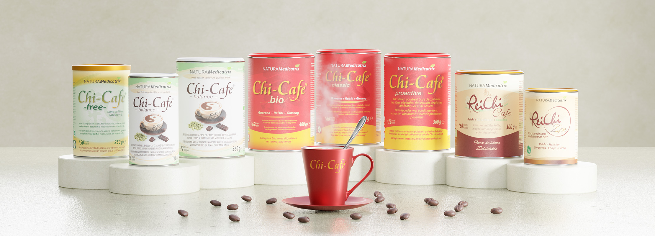 Toute la gamme Chi-Cafe de Dr. Jacob's