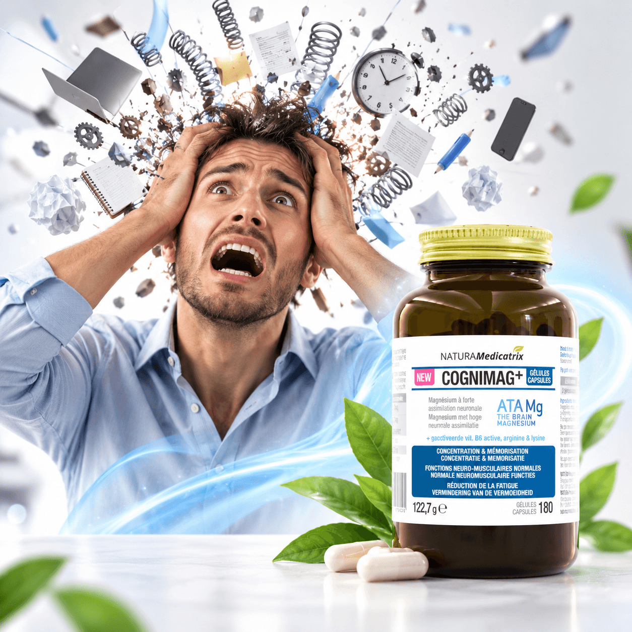 Cognimag + magnesium for stress, serenity and concentration