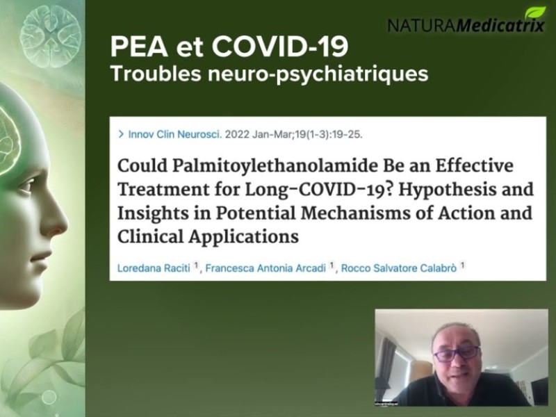 Conférence du Dr. Vincent Reliquet : PEA