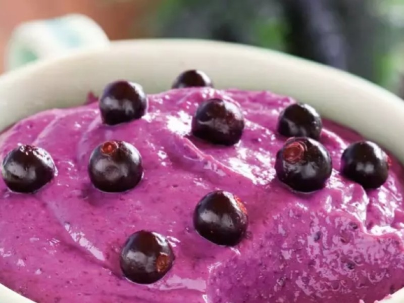 Bouillie du petit-déjeuner aux myrtilles